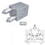 Supapă Hidraulică Dubla de Frânare Danfoss Vickers / counterbalance-load control valve : 1CEESHOMS95F4W35S4