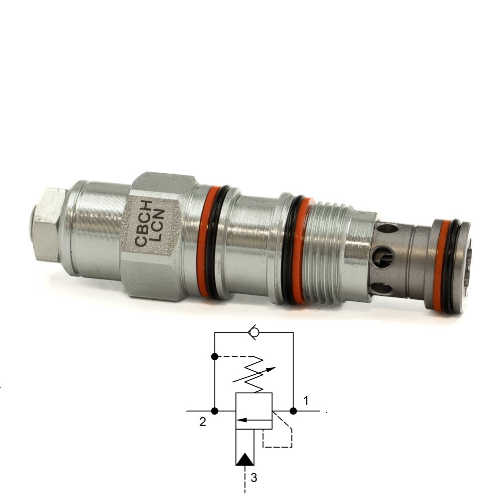 KUORMANLASKUPATRUUNAT11A140-35010103Bar_63689_b7f79718a073_1 SUN Hydraulics P000001210 / 111844 CBCH-LCN – Supapă Counterbalance 10:1, 140–350 bar, 60 l/min, T-11A. - imagine 1